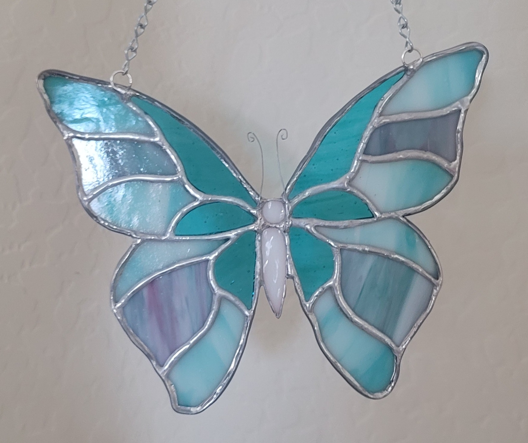 Teal Butterfly Suncatcher