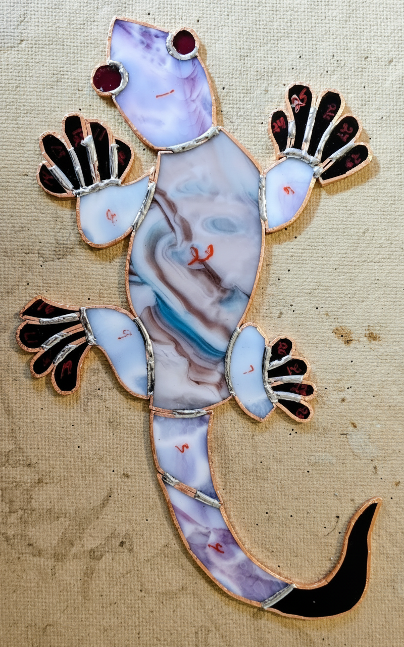 Stained Glass Gecko
